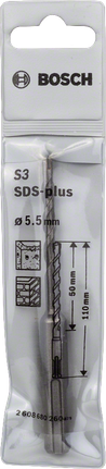 Bosch plus-1 衝擊鑽頭 5.5 毫米，適用於混凝土。